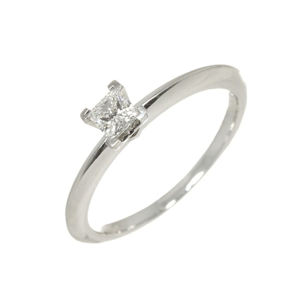 Tiffany & Co. Princess Cut Diamond 0.20ct G VS1 EX Ring Platinum